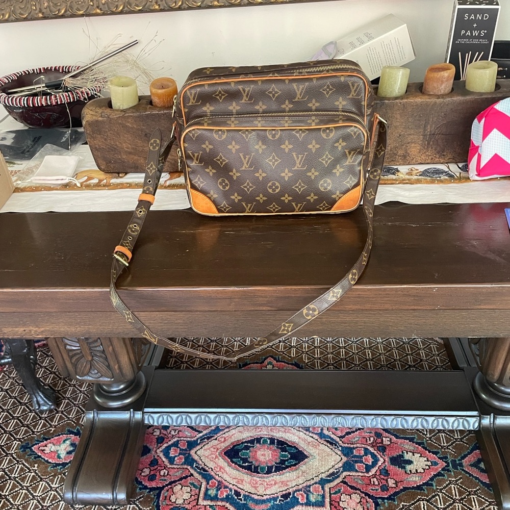 Louis Vuitton Brown and Tan Monogram Bag